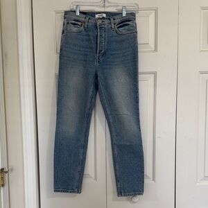 Re/Done 90s High Rise Ankle Crop